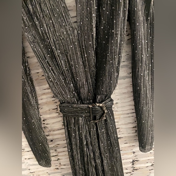 Sabina Musayev metallic jumpsuit with sequins - Picture 3 of 8